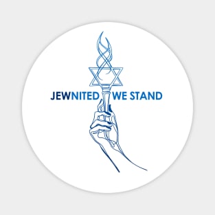 JEWnited we stand  - Shirts in solidarity with Israel Magnet